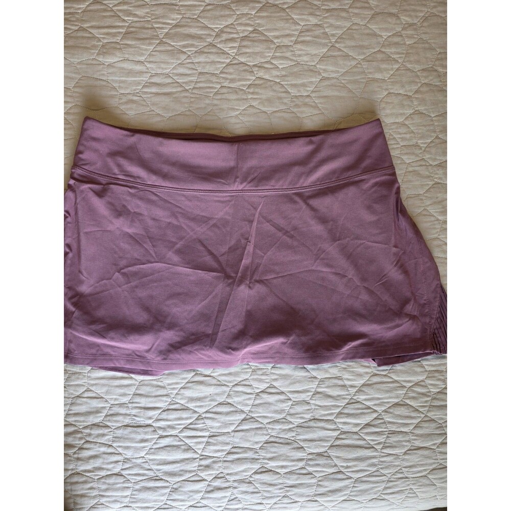 Lululemon Play Off The Pleats Skort "Tan Pink" Size 10 Tennis Skirt